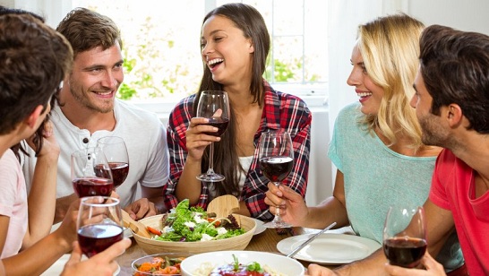 Red wine contains antioxidants