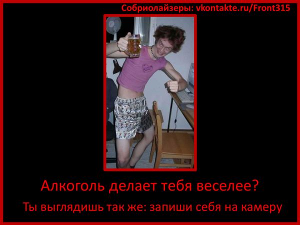 Demotivators about alcohol